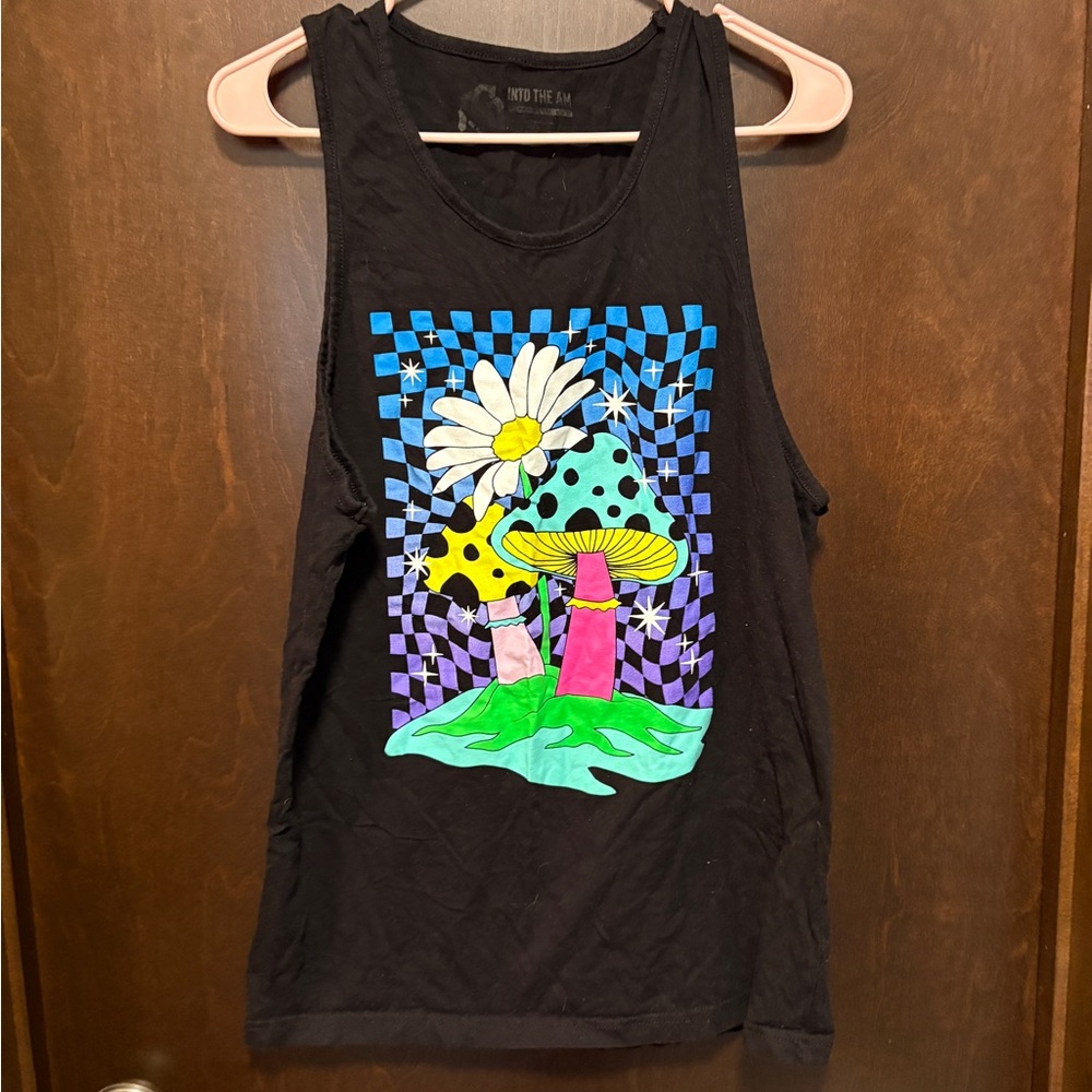 Into The AM Black Graphic Tank Top - Picture 3 of 5